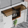 thumbnail image 3 of Sylvtty Easy-Install Window & Door Awning - 31.5"x47" Exterior Canopy, Fade-Resistant Fabric & Steel Bracket for Patio/Porch, 3 of 8