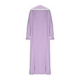 thumbnail image 4 of Mgmyaa Winter Flannel Nightgown for Women Long Sleeve Sleep Dress Loose Fit Maxi Lounge Home Wear Nightdress, 4 of 7