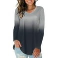 thumbnail image 2 of Vedolay Women Sweatshirts Casual Button-Down Shirts Long Shirts Black,2XL, 2 of 4