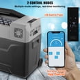 thumbnail image 4 of KFFKFF Portable Car Freezer, 50L Capacity, 12V Refrigerator with Telescopic Handle and Wheels, Temperature Range -4℉ to 68℉, Compatible with 12/24V DC and 100-240V AC, Ideal for Camping and Outdoors, 4 of 9