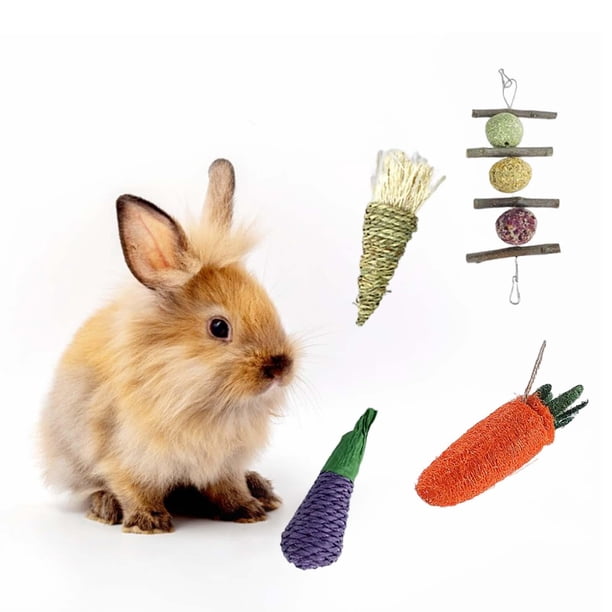 Hierba Natural Mascotas Roedores 9 Bolas De Hierba Para Masticar Para Conejos Y Pequeños Roedores - Juguete Dental Natural Para Hámsteres, Cobayas, Chinchillas 9 Piezas