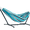 Token Surfside, variant on Vivere Double Sunbrella Hammock, Steel Stand, Portable Outdoor Lounge, Confetti