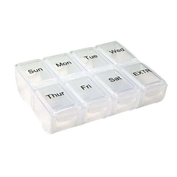 Hearth & Gear Weekly Travel Organizer 3 Pack For Purse 2 Cup Storage Containers with Lids Potato Container Lunch Containers Glass Bread Storage Containers with Lids Airtight Pantry Containers for