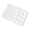 thumbnail image 3 of Unique Bargains PU Leather Jewelry Organizer Trays with Removable Dividers for Drawers White, 3 of 7