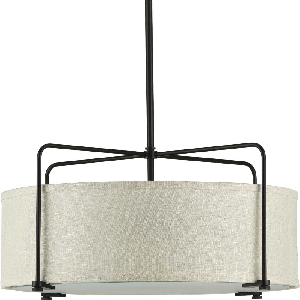 Progress Lighting - Three Light Semi Flush Convertible - Close-to-Ceiling -