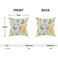 thumbnail image 2 of Easter Pillow Covers 18x18 Inch Set of 2, Colorful Bunny Eggs Throw Pillows Farmhouse Linen Rabbit Spring Decor Pillowcase for Sofa Bedroom Living Room Indoor Outdoor, 2 of 6