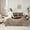 Brown D, variant on Feelyou Leopard Print Twin Bedding Sets 7pcs, Fashion Initial Y Letter Comforter Set