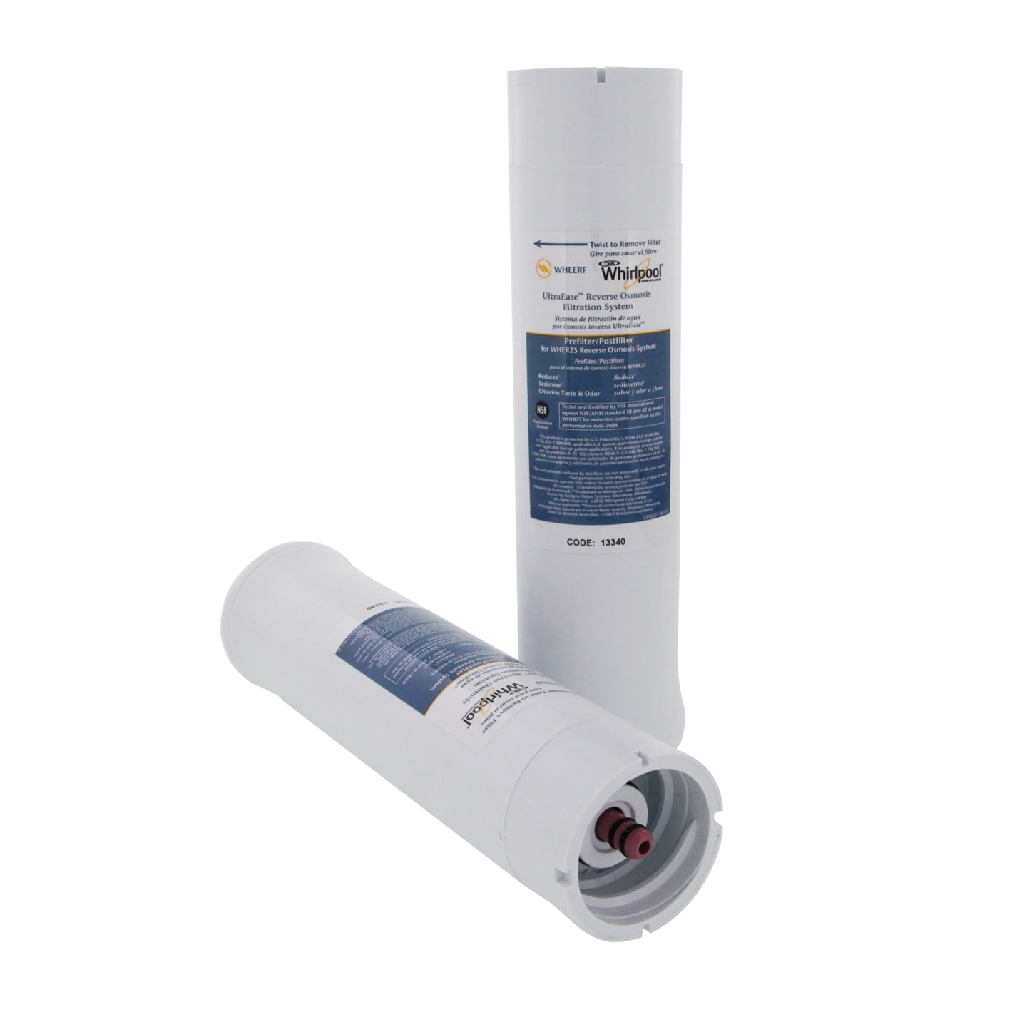 Whirlpool WHEERF UltraEase Replacement Prefilter And Postfilter for WhER25 Reverse Osmosis System