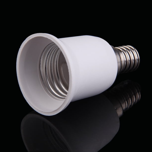 Convertidor de Base de lámpara E14 a E27 adaptador de portalámparas Tmvgtek E14 a E27 conversión de piezas de iluminación accesorios blancos