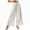 White-1, variant on Squevariel Womens Cotton Linen Pants Lace Comfy Wide Leg Trousers Solid Color Loose Drawstring Elastic Waist Pants