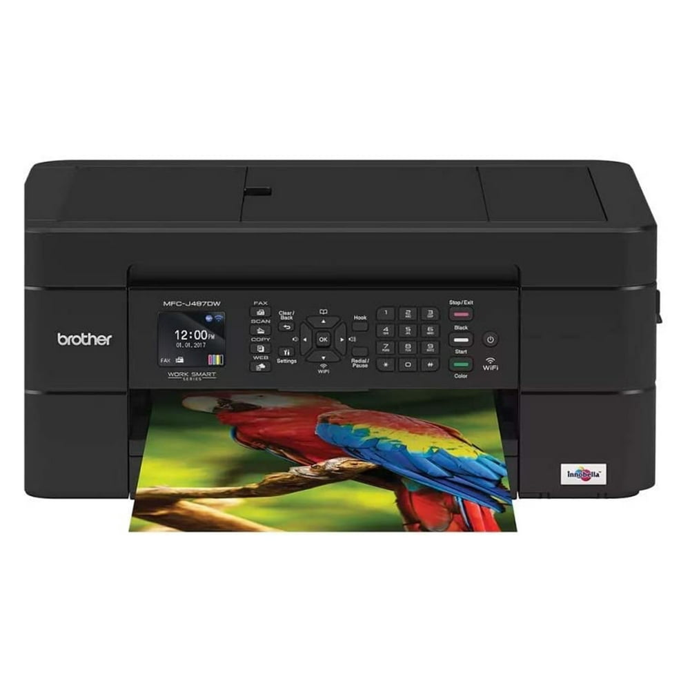 Brother MFCJ497DW Wireless Color Inkjet Multifunction AllinOne