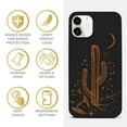 thumbnail image 4 of Case Yard Wooden Case for iPhone-11 Soft TPU Silicone cover Slim Fit Shockproof Wood Protective Phone Cover for Girls Boys Men and Women Supports Wireless Charging Night in Desert Design, 4 of 7