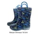 thumbnail image 2 of 2 uds. Zapatos de lluvia para niños con asa de goma a media pantorrilla, botas de lluvia impermeables para bebés, botas de agua para Botas Deportivas Dinosaurio de sello completo crecimiento16.5cm Sonducket OD028898-08, 2 of 6