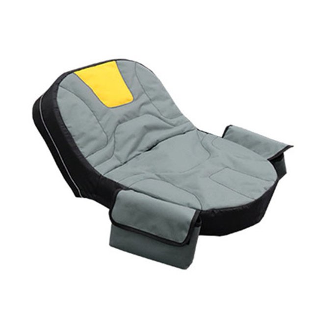 WinWay Adjustable Lawn Mower Seat Cover, Waterproof and Dustproof Outdoor Seat Cover,Gray-yellow