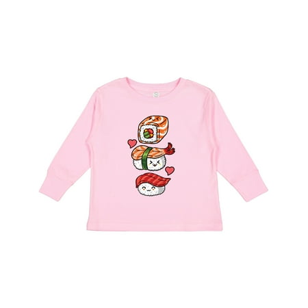 

Inktastic Cute Sushi Lover for Kids Gift Toddler Boy or Toddler Girl Long Sleeve T-Shirt
