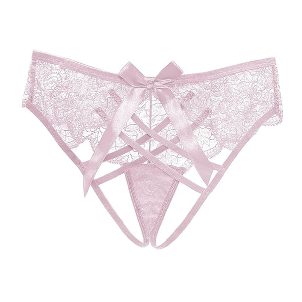 Braguitas de mujer Braguitas de bikini con tiras cruzadas para mujer Lencería Citas nocturnas Parejas