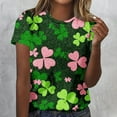 thumbnail image 7 of HOMBOM Womens Holiday Shirts Tee Shirts Summer Basic St. Patricks Day Casual Crewneck T Shirts for Ladies Short Sleeve, 7 of 7