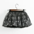 thumbnail image 5 of LIIPEE Girls Skirts Halloween Cartoon Cobweb Printed Tulle Ballet Dance Tutu Skirt Kids Casual Holiday School Party Skirt,Black,9-11 Years, 5 of 5