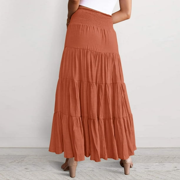 Orange paperbag skirt 2025