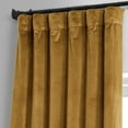 thumbnail image 3 of HPD Half Price Drapes Signature Apple Cider Gold Plush Velvet Blackout Curtains (1 Panel), 50W X 84L, 3 of 6