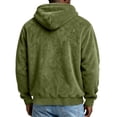 thumbnail image 6 of TKKCS Mens Fuzzy Fleece Pullover Hoodie Soft Loose Fit Winter Warm Long Sleeve Casual Hooded Sweatshirt Army Green XL, 6 of 6