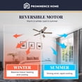 thumbnail image 5 of Prominence Home Alvina 44 Inch Indoor LED Ceiling Fan with Light and Pull Chain, Bronze, 5 of 9