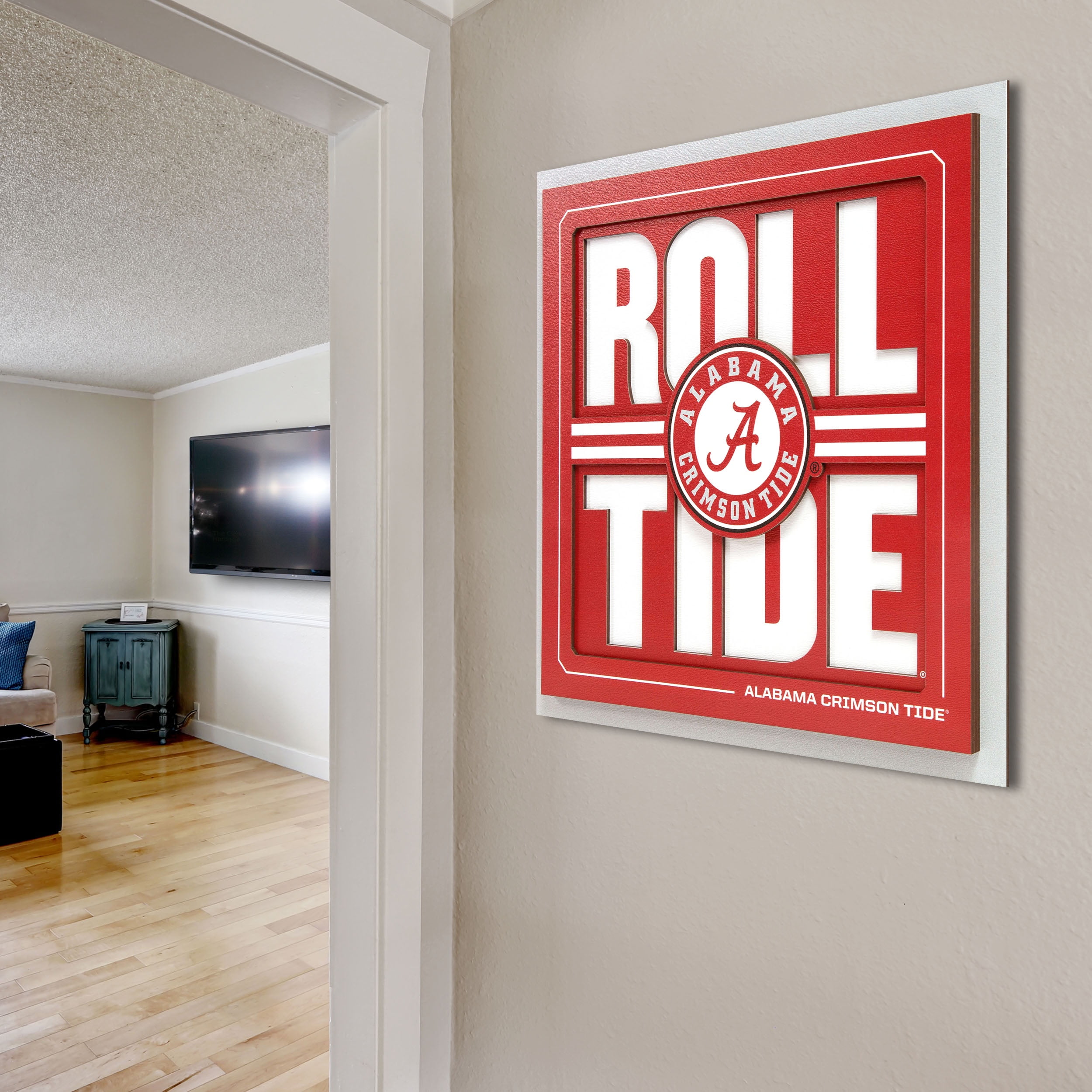 YouTheFan NCAA Alabama Crimson Tide Slogan Series 3D Wall Art