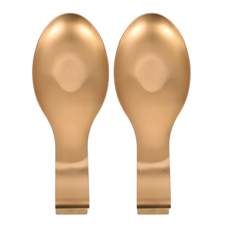 

2pcs Spoon Rest Stainless Steel Spoon Stand Ladle Storage Racks Kitchen Supplies