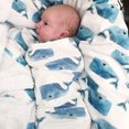 thumbnail image 3 of 2PCS Infant Swaddle Muslin Blanket Newborn Baby Wrap Swaddling Sleeping Bag, 3 of 5
