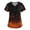 17# Earthy Yellow, variant on Womens Halloween Scrub Tops Ghost Pumpkin Printed Scrubs V Neck Relaxed Fit Medical Nursing Uniform Short Sleeve With Side Pockets Black 5XL