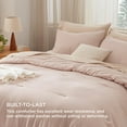 thumbnail image 4 of U by Bedsure 3 Pieces Queen Comforter Bedding Set, Pink Comforter Set for All Seasons, 1 Lightweight Prewashed Comforter and 2 Pillowcases,Queen,Rose Dust, 4 of 6