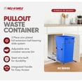 thumbnail image 3 of Rev-A-Shelf Pullout Trash Can 35 qt. for Kitchen Cabinets, Blue, RV-12KD-22C-S, 3 of 11