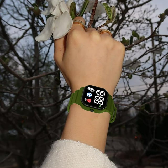 BotaniNest Student Children's Internet LED Electronic Watch Astronaut Square Electronic Watch Student Watch Function And Good Looking Student Watch