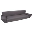 thumbnail image 3 of Sofá Cover Funda para Sillon Sala de Poliéster Spandex 1-4 Seater Elásticas Antideslizante Antiarrugas Color sólido Elegante (Gris, 4Seat=93") Amonsee No, 3 of 3