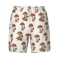 thumbnail image 4 of Lsque Mens Swim Trunks Mushroom Pattern - Bathing Suit Compression Liner - Beach Swim Shorts Swimwear - (S-3XL) - Stretch Quick Dry -X-Large, 4 of 9