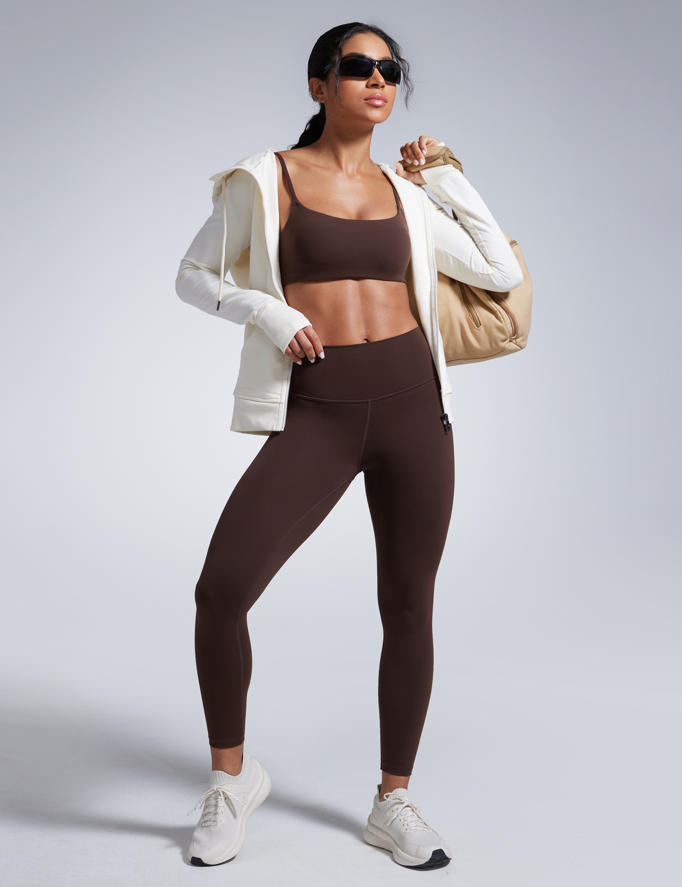 CRZ YOGA Butterbreeze Workout Leggings 25'' High Waisted Athletic Womens Yoga Pants Tummy Control