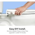 thumbnail image 3 of TUSHY Wave Non-Electric Bidet Toilet Seat | Sleek Elongated Design, Quick-Release for Easy Cleaning | DuoFlow Front & Rear Wash, Soft-Close Lid, Comfy Seat, 10-Min DIY Install, Platinum Knob, 3 of 8