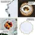 thumbnail image 4 of Efavormart 6 Pack | 13" Round Clear Plastic Charger Plates  With Gold Scalloped Edge  For Wedding Decor, 4 of 11