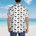 thumbnail image 4 of Balery Border Collie Dog Camisas hawaianas de manga corta para hombre, camisas playeras de corte holgado, camisas de vacaciones con botones,Small, 4 of 7
