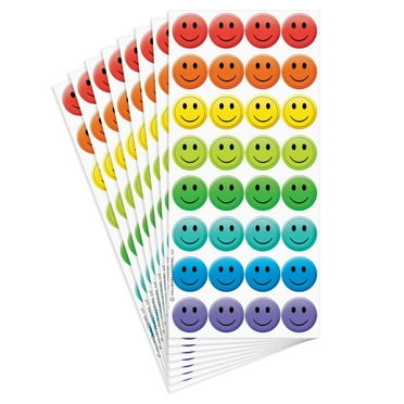 Hallmark Stickers (Colorful Smiley Face), 8 Sheets