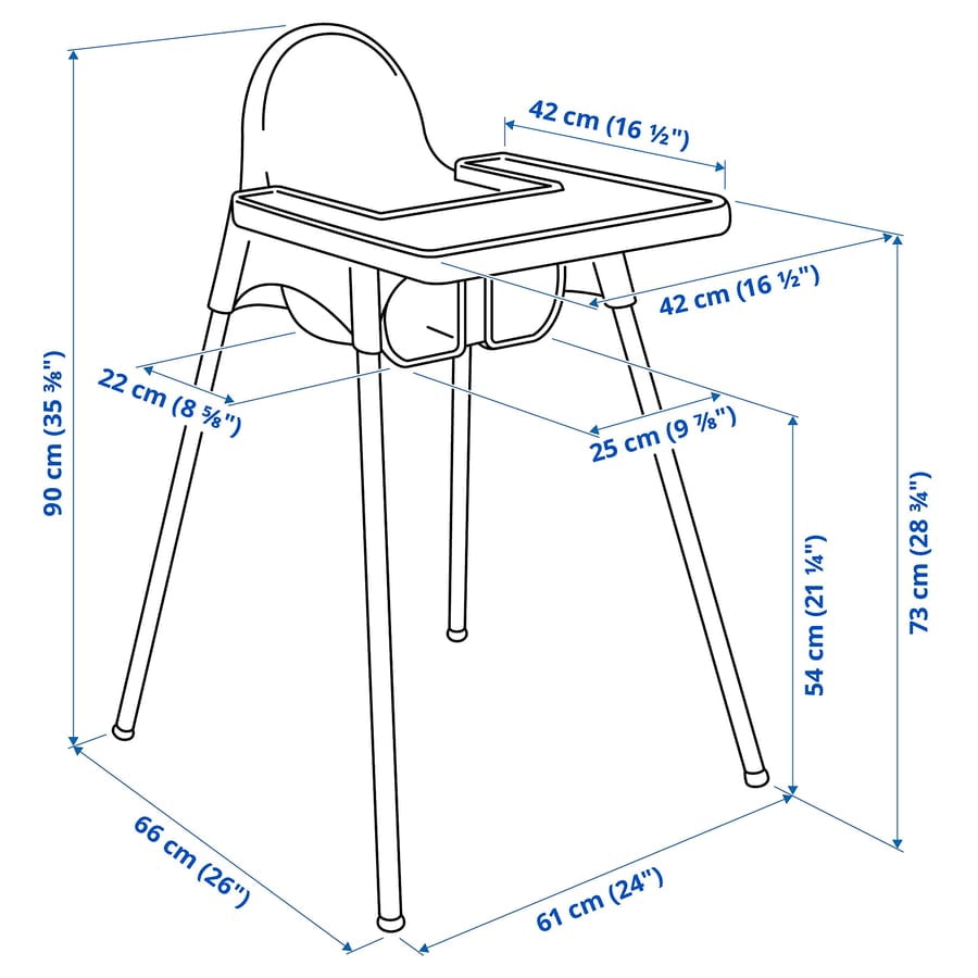 High Chair with Tray