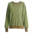 thumbnail image 4 of HNMKIU Chandail Col Rond à Blocs de Couleur pour Femmes, Chandail Ample Décontracté à Capuche pour Automne Hiver Marron, m, 4 of 4