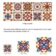 thumbnail image 5 of Azulejo de pared Vinilo Flor Etiqueta de la pared Mural Calcomanía para azulejos Etiqueta autoadhesiva impermeable para azulejos, MZ-2-137, Grande Sweethay HA002473-140, 5 of 6