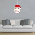 thumbnail image 3 of Big Dot of Happiness Jolly Santa Claus - Hanging Porch Christmas Party Outdoor Decorations - Front Door Decor - 1 Piece Sign, 3 of 8