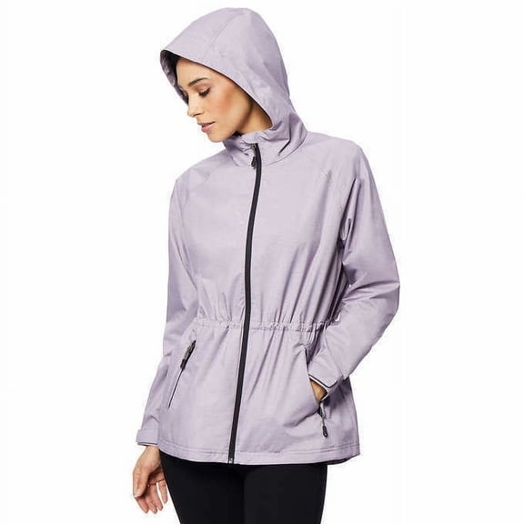 32 Degrees Ladies' Short Anorak Jacket (Purple Ash Melange, Small)