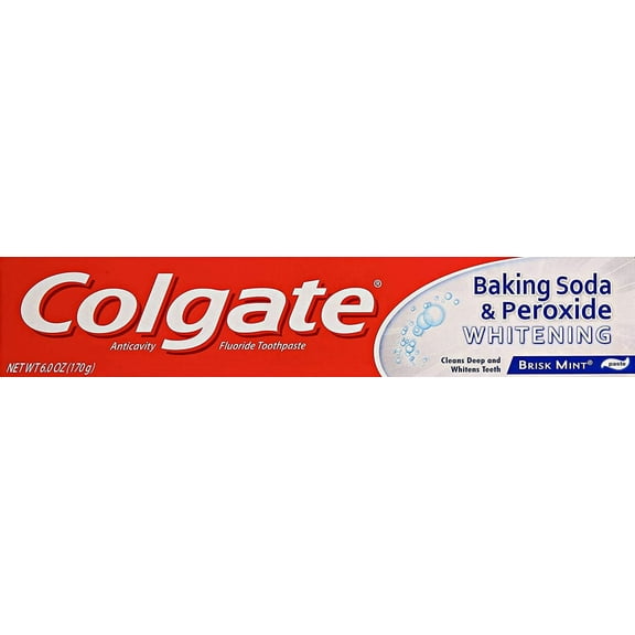 Colgate Baking Soda & Peroxide Whitening Toothpaste 6oz (Pack of 10)