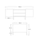 thumbnail image 2 of Mesa de Centro Ilios Innova Italiana Minimalista Color Gris 140cm x 83cm x 45cm, 2 of 9