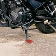 thumbnail image 2 of Unique Bargains Motorcycle Kickstand Pad Support Plate Pad Parking Stand Side Stand Extension Pad Red, 2 of 7