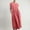 A0763-Red, variant on QUINDOS Dresses for Women Crew Neck Sleeveless Beach Sundress Sun Dresses Summer Cotton Linen Kaftan Solid Color Midi Long Dresses for Women