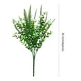 thumbnail image 6 of 1 Bouquet 7 Head Eucalyptus Stem Valentine's Day Real Touch Leaf Artificial Eucalyptus Leaves Faux Fake Greenery Branches Decor for Wedding Bouquet, 6 of 8